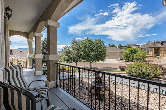 149 Walters Creek Dr, Monument, CO 80132 - balcony featuring a residential view