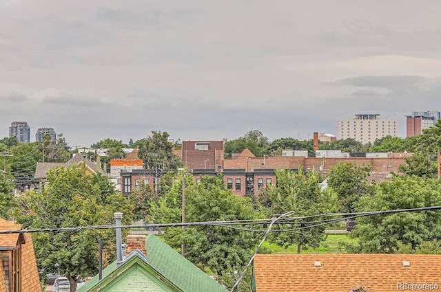 balcony with a city view