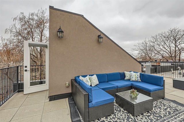 view of patio / terrace featuring outdoor lounge area