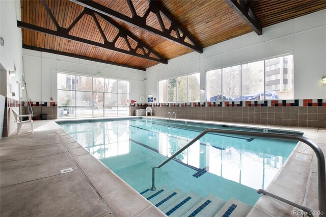 view of pool with a patio