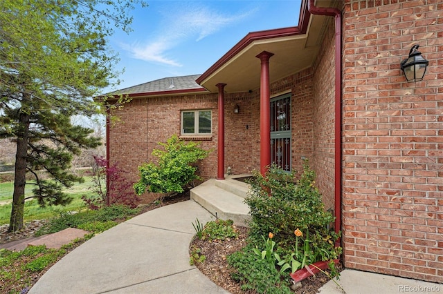 4212 E Orchard Pl, Centennial, CO 80121 - property entrance featuring brick siding