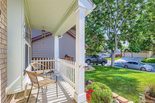9627 Franklin St, Thornton, CO 80229 - covered porch with a yard
