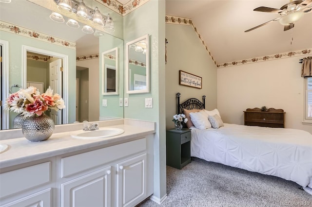9627 Franklin St, Thornton, CO 80229 - bedroom with lofted ceiling and light colored carpet