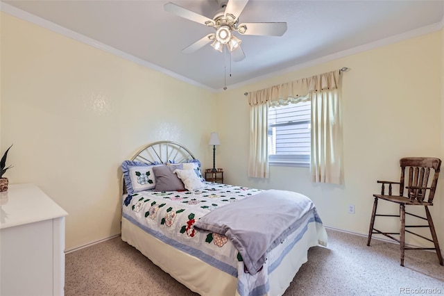9627 Franklin St, Thornton, CO 80229 - bedroom featuring a ceiling fan, carpet, and ornamental molding