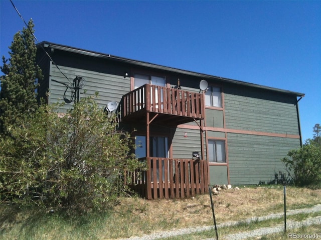 290 Castello Ave, Fairplay, CO 80440 - rear view of house with a balcony