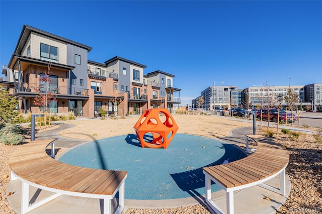 view of jungle gym