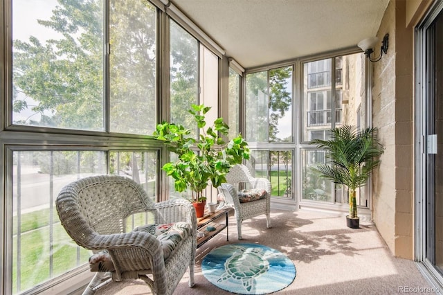view of sunroom