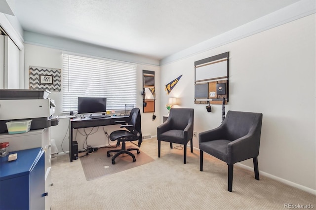 8445 Lamar Dr, Arvada, CO 80003 - carpeted home office with baseboards