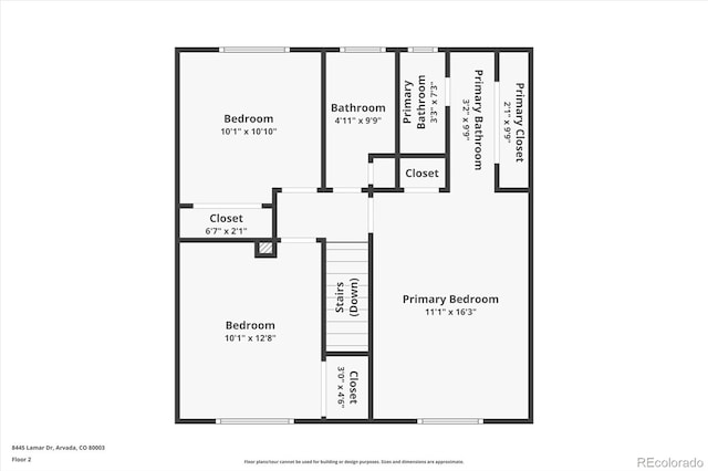 8445 Lamar Dr, Arvada, CO 80003 - view of property floor plan