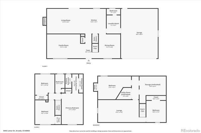 8445 Lamar Dr, Arvada, CO 80003 - view of property floor plan