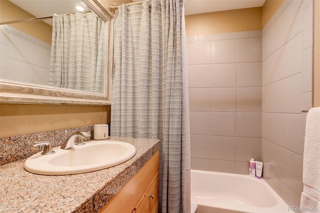 116 Ramona Rd, Golden, CO 80403 - full bathroom featuring shower / tub combo with curtain and vanity