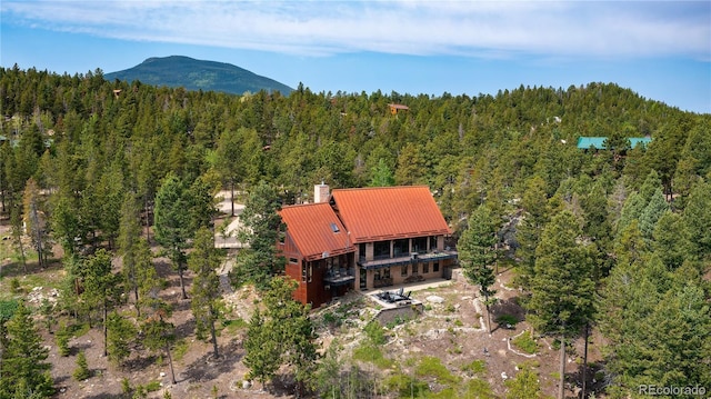 116 Ramona Rd, Golden, CO 80403 - view of subject property featuring a forest and a mountainous background