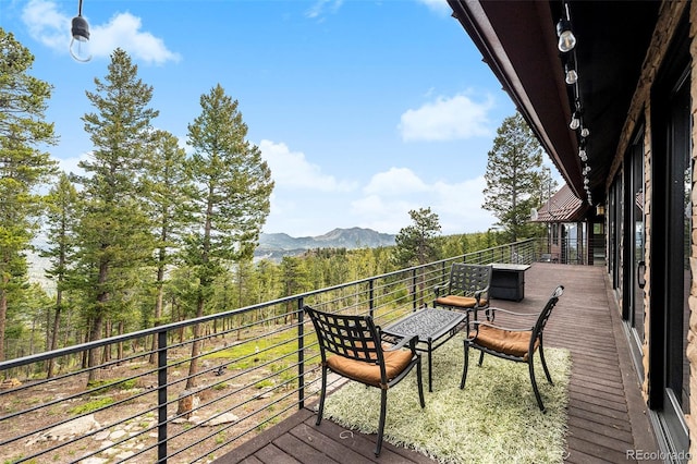 116 Ramona Rd, Golden, CO 80403 - balcony with a mountain view