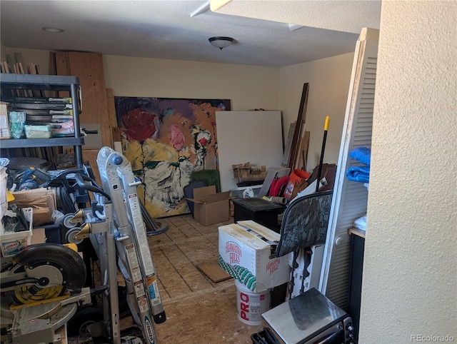 view of storage room