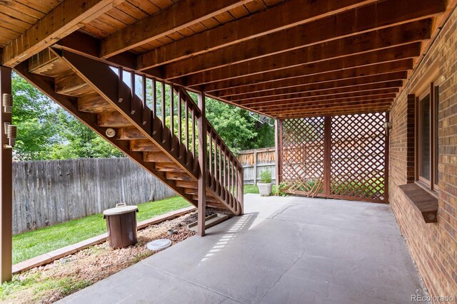11686 W 74th Way, Arvada, CO 80005 - view of patio / terrace with stairs