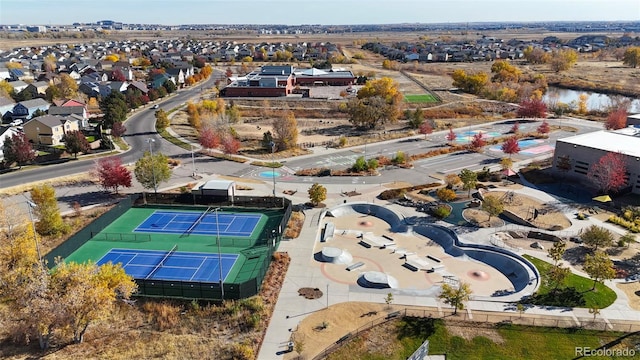 aerial view featuring a residential view