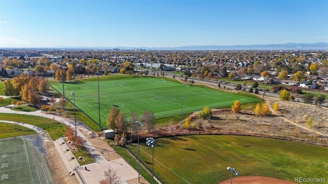 drone / aerial view featuring a residential view