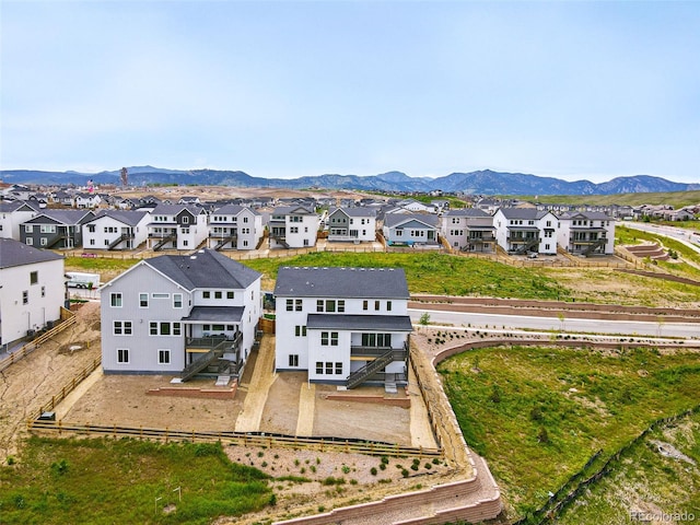 9382 Quaker St, Arvada, CO 80007 - aerial view of residential area featuring mountains