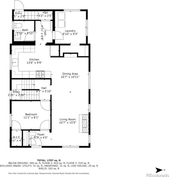 4363 N Raleigh St, Denver, CO 80212 - view of floor plan / room layout
