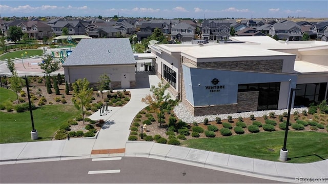 exterior space with a residential view