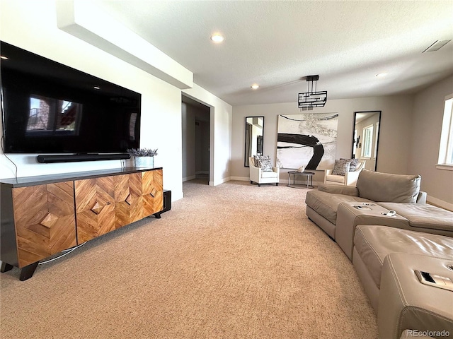 3125 Red Kit Rd, Franktown, CO 80116 - living area with light colored carpet and recessed lighting