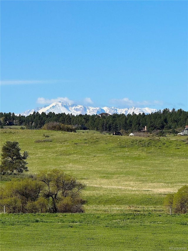 3125 Red Kit Rd, Franktown, CO 80116 - view of yard featuring a view of rural / pastoral area and a mountain view