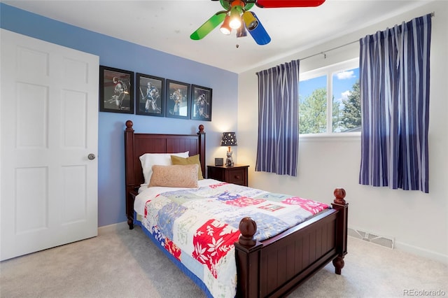 978 Mercury Cir, Lone Tree, CO 80124 - carpeted bedroom with ceiling fan and baseboards