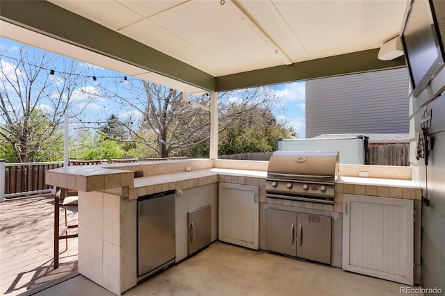 978 Mercury Cir, Lone Tree, CO 80124 - view of patio / terrace with an outdoor kitchen