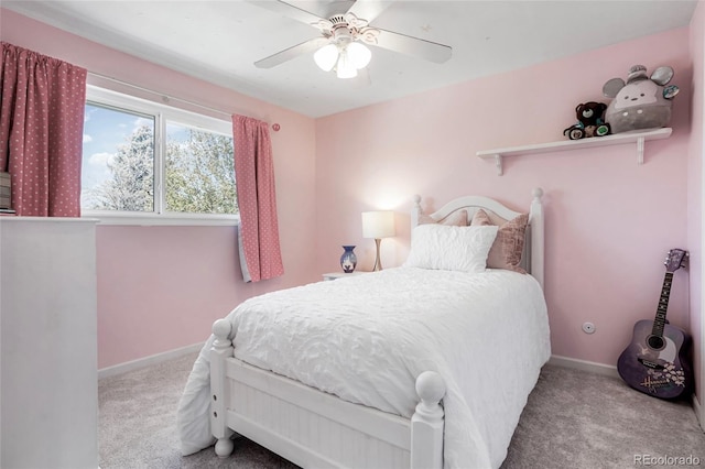 978 Mercury Cir, Lone Tree, CO 80124 - carpeted bedroom with baseboards and ceiling fan