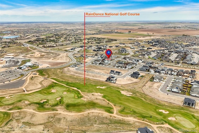 1881 Blossom Grove Dr, Windsor, CO 80550 - aerial perspective of suburban area featuring a golf course