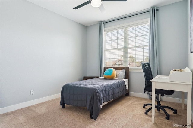10029 Winterthur Ct, Highlands Ranch, CO 80129 - bedroom featuring light colored carpet, baseboards, and ceiling fan