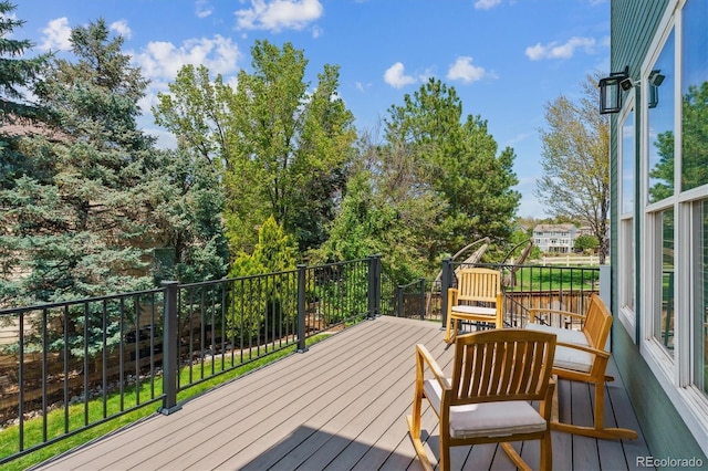 10029 Winterthur Ct, Highlands Ranch, CO 80129 - view of wooden terrace