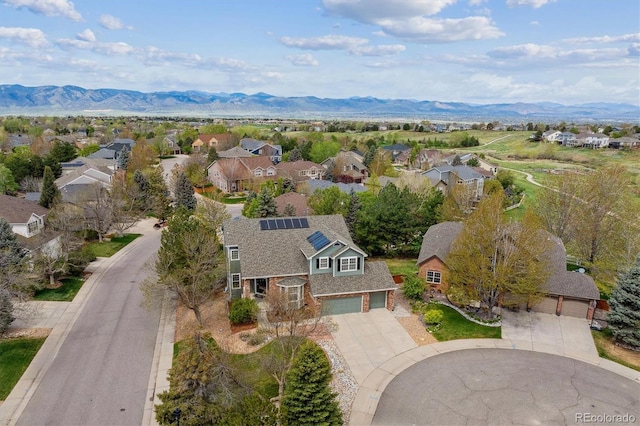 10029 Winterthur Ct, Highlands Ranch, CO 80129 - drone / aerial view featuring a residential view and a mountain view