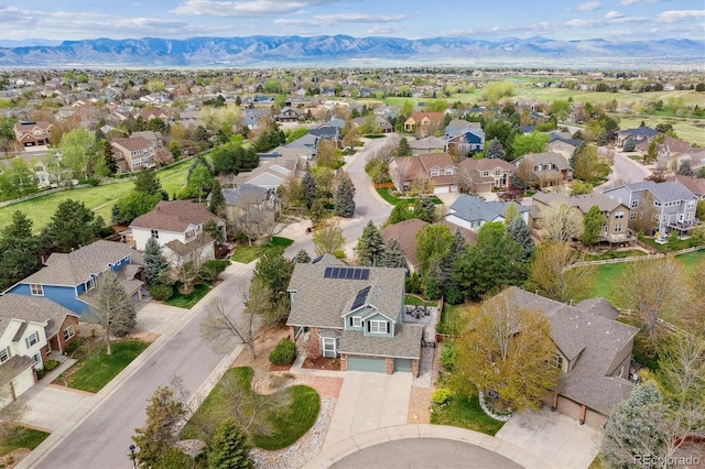 10029 Winterthur Ct, Highlands Ranch, CO 80129 - birds eye view of property with a mountain view and a residential view