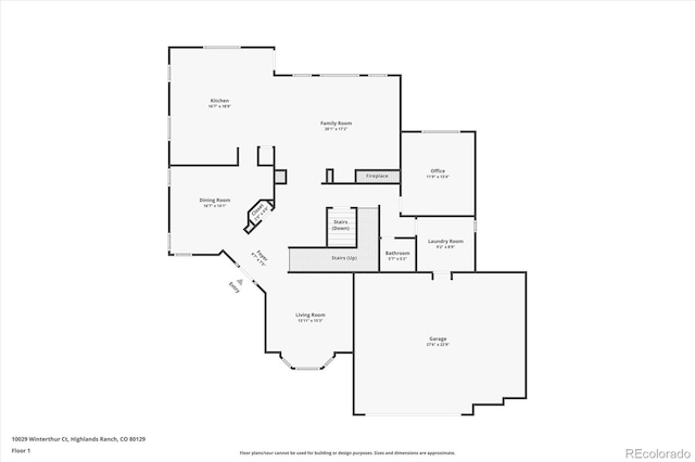 10029 Winterthur Ct, Highlands Ranch, CO 80129 - floor plan