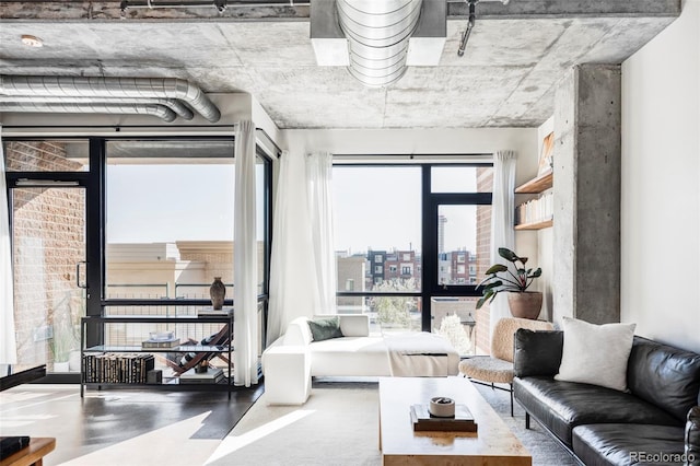 view of living area