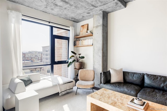 view of living area