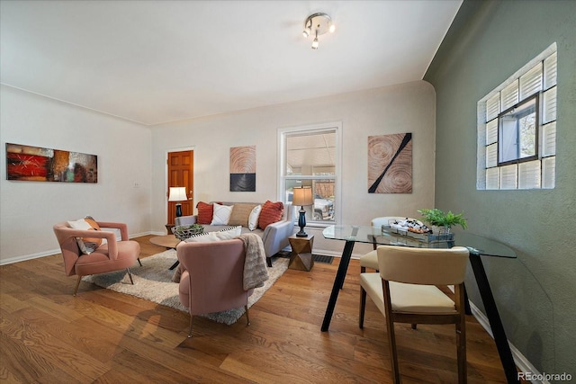 3420 Julian St, Denver, CO 80211 - living room with baseboards and light wood finished floors