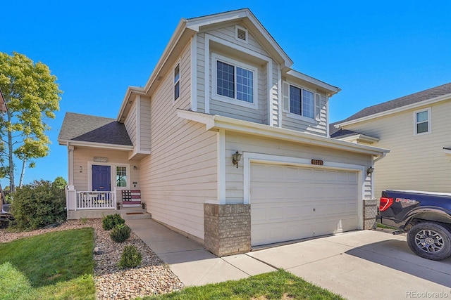 10521 Taylor Ave, Firestone, CO 80504 - traditional-style house featuring an attached garage, driveway, and roof with shingles