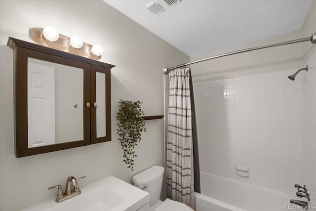 519 Wright St Unit 108, Lakewood, CO 80228 - full bathroom with toilet, shower / bath combination with curtain, and vanity