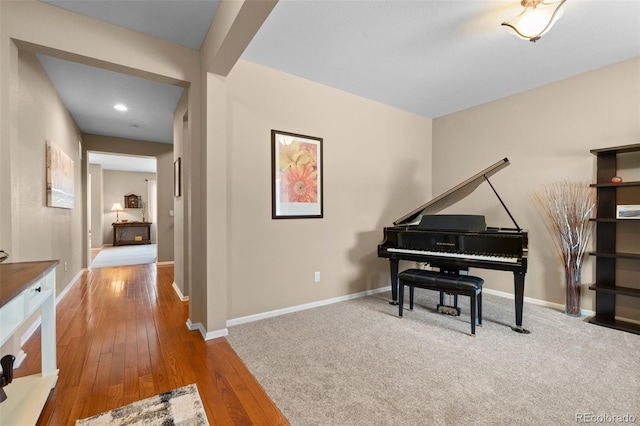 interior space featuring hardwood / wood-style flooring