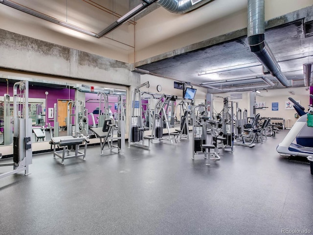1401 Wewatta St Unit 308, Denver, CO 80202 - view of gym