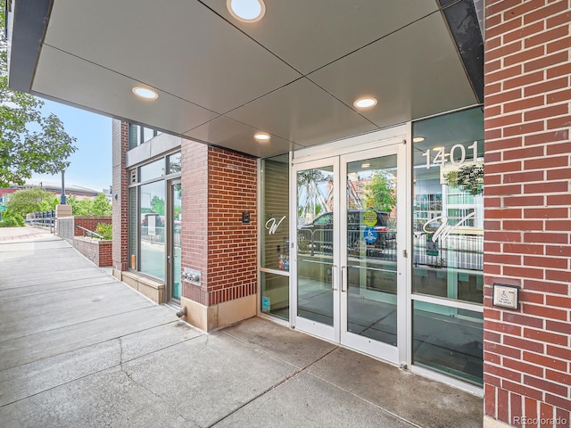 1401 Wewatta St Unit 308, Denver, CO 80202 - view of patio / terrace with french doors