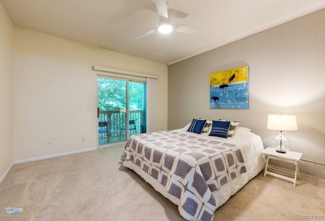 2428 W 82nd Pl Unit 3G, Westminster, CO 80031 - bedroom featuring carpet, access to outside, and ceiling fan