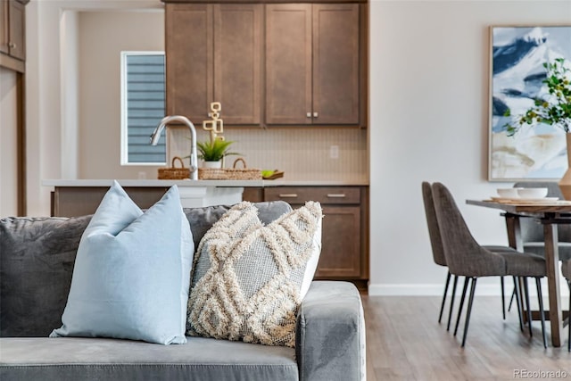 kitchen featuring light hardwood / wood-style flooring