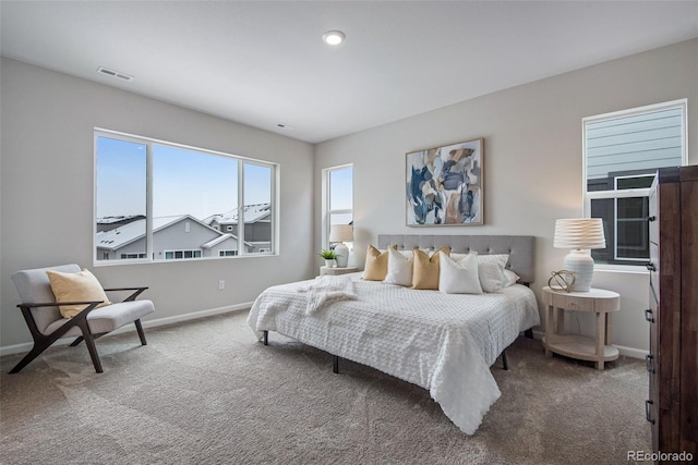 bedroom featuring carpet flooring