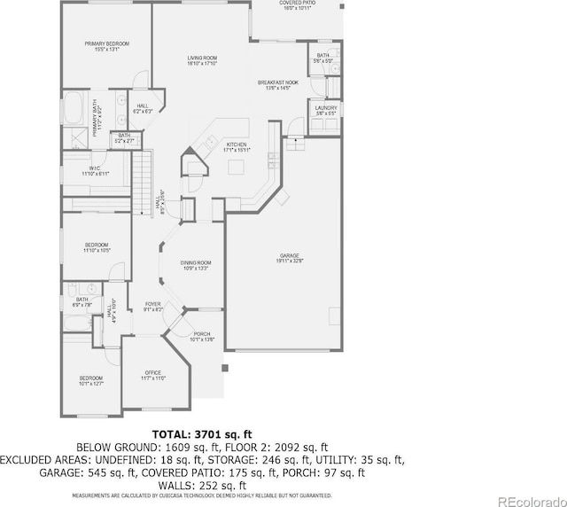 13385 Jasmine St, Thornton, CO 80602 - floor plan / room layout