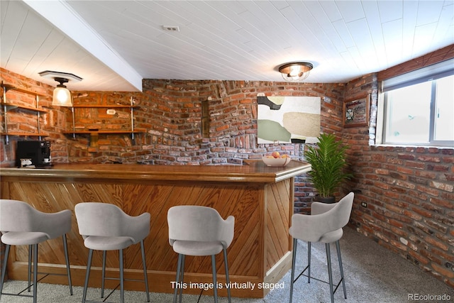 5063 W 61st Ave, Arvada, CO 80003 - indoor bar with carpet floors and brick wall