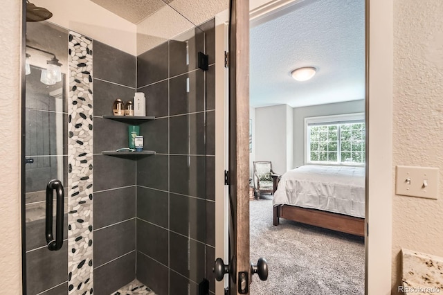 14118 Whitney Cir, Broomfield, CO 80023 - full bath featuring a shower stall, a textured wall, ensuite bath, and a textured ceiling