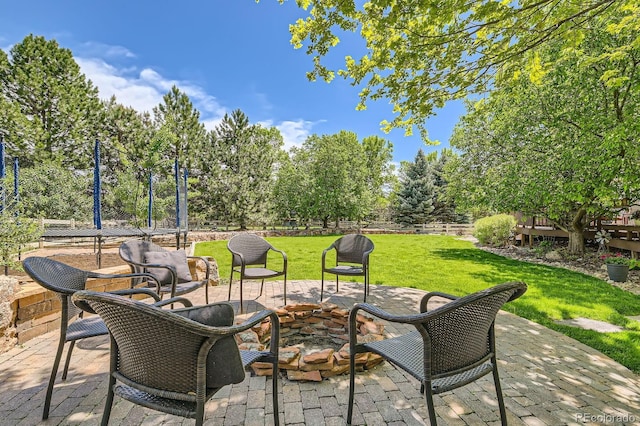 14118 Whitney Cir, Broomfield, CO 80023 - view of patio / terrace with view of scattered trees